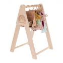 ML Poppen: PORTE-VÊTEMENTS H44xD30xB31cm, en bois de forêt durable