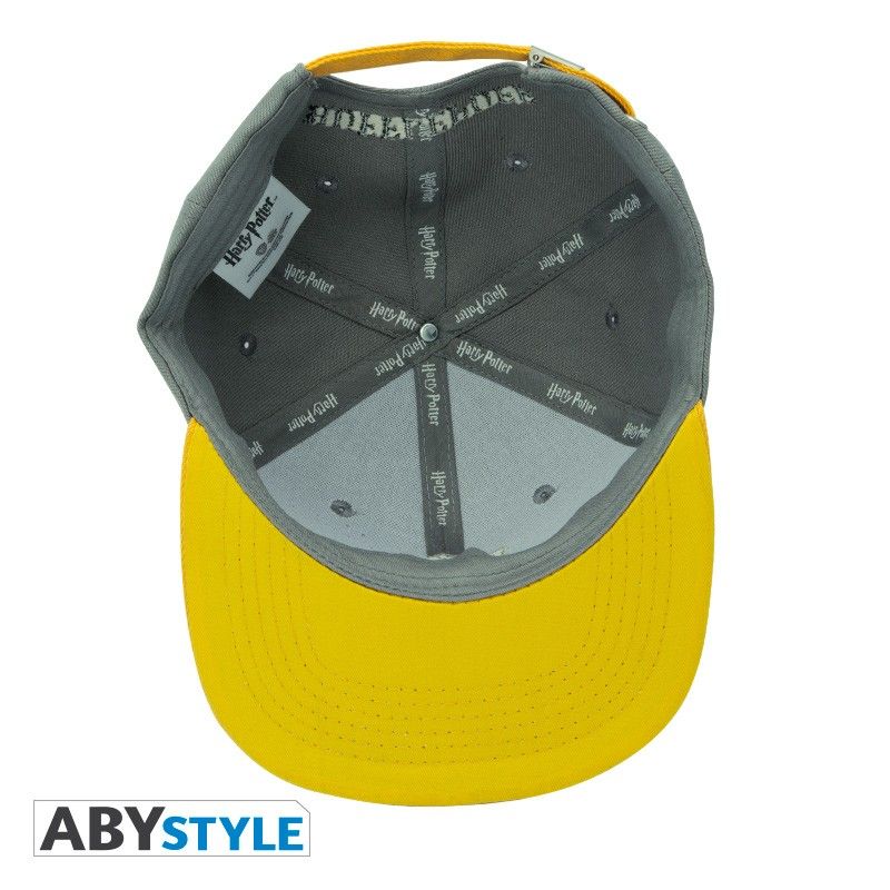 HARRY POTTER - Casquette snapback- Gris & Jaune - Poufsouffle