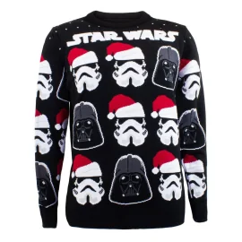 Star Wars Sweatshirt Christmas Jumper Darth Vader / Stormtrooper