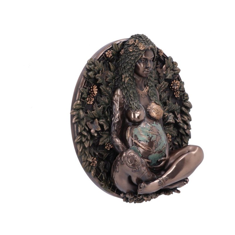 MOTHER EARTH BRONZE WALL PLAQUE