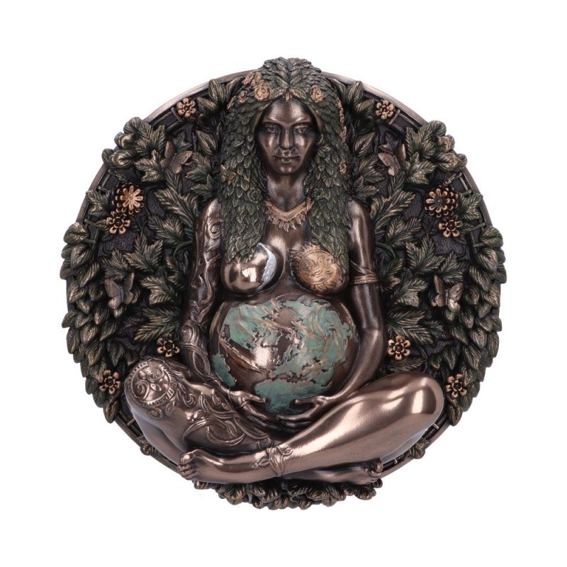 MOTHER EARTH BRONZE WALL PLAQUE