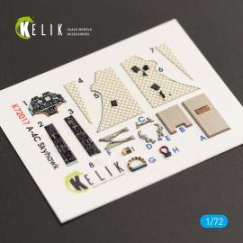 Douglas A-4C Skyhawk interior 3D decals (designed to the used with Fujimi and Hobby 2000 kits)