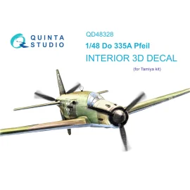 Dornier Do-335A Pfeil 3D-Printed & coloured Interior on decal paper (Tamiya)