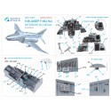 McDonnell F-4EJ Phantom Kai 3D-Printed & coloured Interior on decal paper(SMALL VERSION) (designed to be used with Zoukei-Mura k