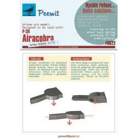 Bell P-39Q Airacobra wheel bay plugs made of flexible material so they can be used repeatedly (designed to be used with Arma Hob