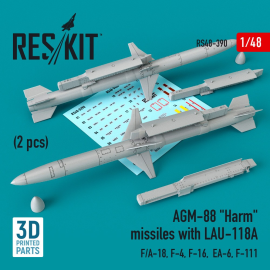 AGM-88 'Harm' missiles with LAU-118A (2 pcs) (F/A-18, F-4, F-16, EA-6, F-111)