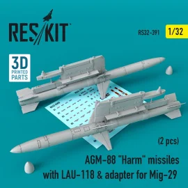 AGM-88 'Harm' missiles with LAU-118 & adapter for Mikoyan MiG-29 (2 pcs)