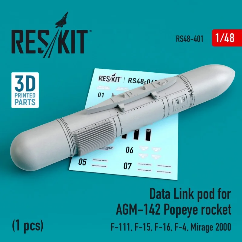 Data Link pod for AGM-142 Popeye rocket (F-15, F-16, F-4, Dassault Mirage 2000, F-111)