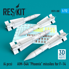 AIM-54A 'Phoenix' missiles for Grumman F-14 Tomcat (4pcs)