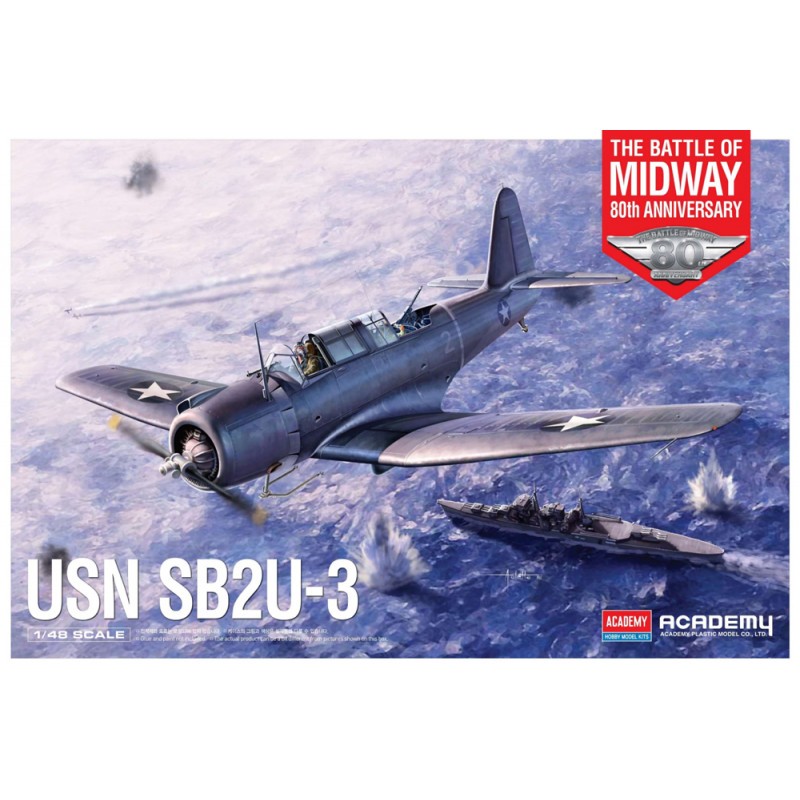 Vought SB2U Vindicator 'Battle of Midway'Early WWII US Navy carrier-based dive bomber.Limited edition Battle of Midway boxing. P