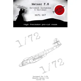 Gloster Meteor F.8 National Insignias (designed to be used with Airfix kits)