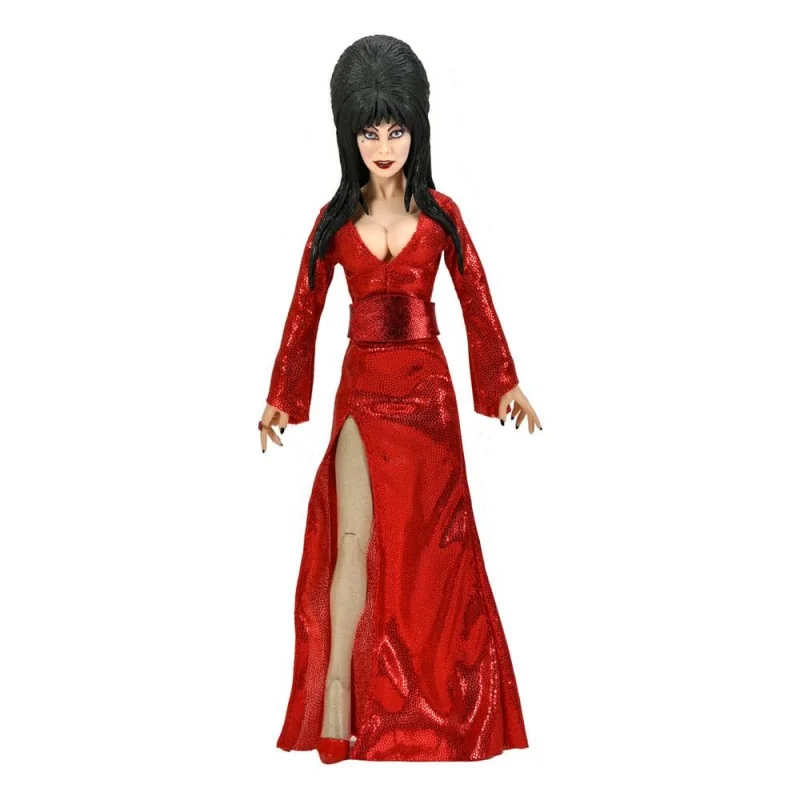 Elvira, Mistress of the Dark Clothed Red, Fright, and Boo 20 cm