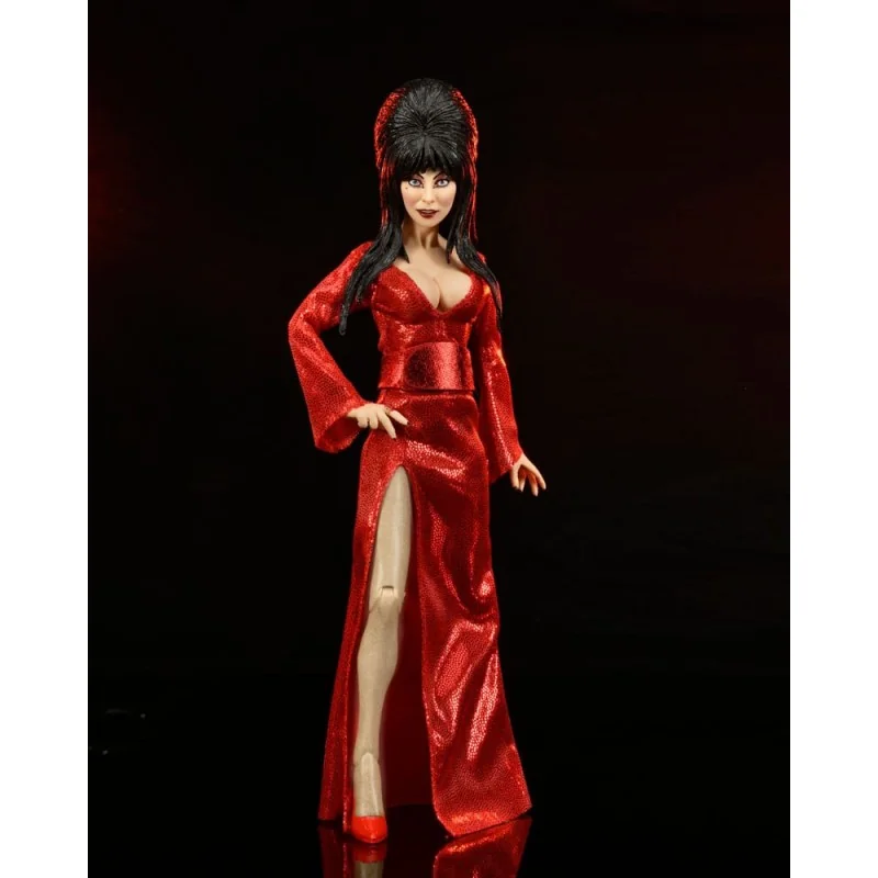 Elvira, Mistress of the Dark Clothed Red, Fright, and Boo 20 cm