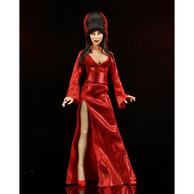 Elvira, Mistress of the Dark Clothed Red, Fright, and Boo 20 cm