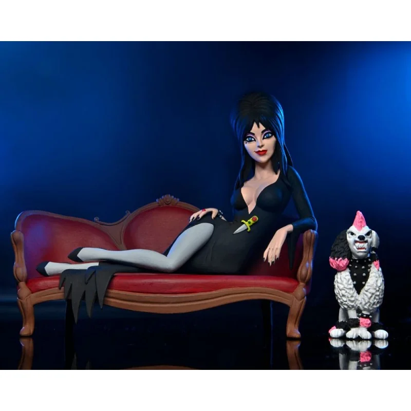 Elvira, Mistress of the Dark Toony Terrors Elvira on Couch 15 cm