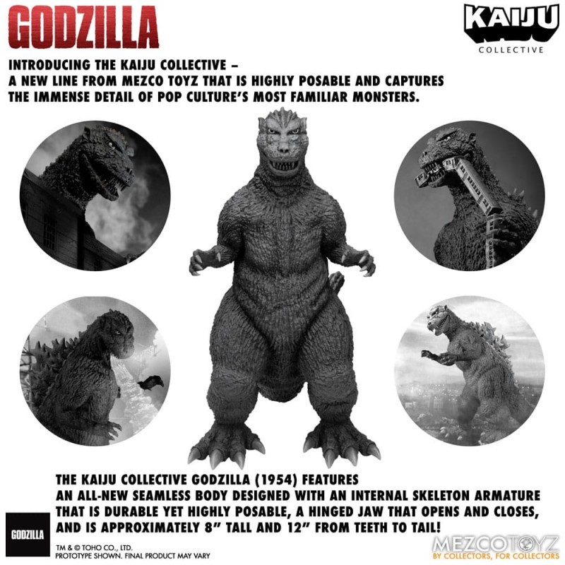 NECA Godzilla - Figurine de 12 pouces de la tête à la queue - Godzilla  classique 1954 Merchandise