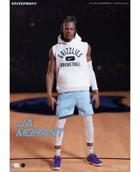 1/6 Scale Ja Morant Memphis Grizzlies White jersey Set For Enterbay figure