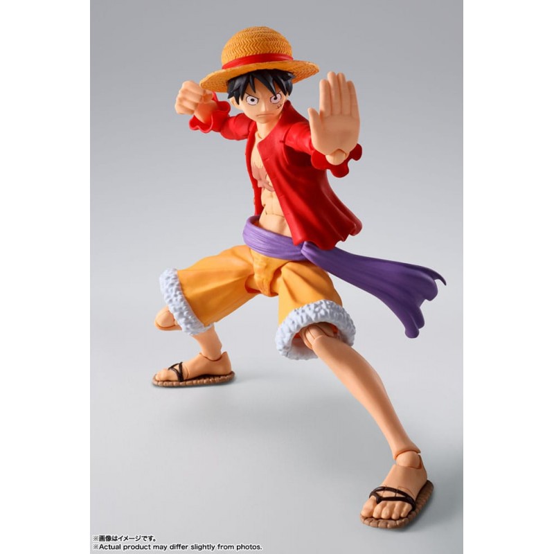 Figurine One Piece Luffy Samouraï Combat à l'&pée Wano Kuni