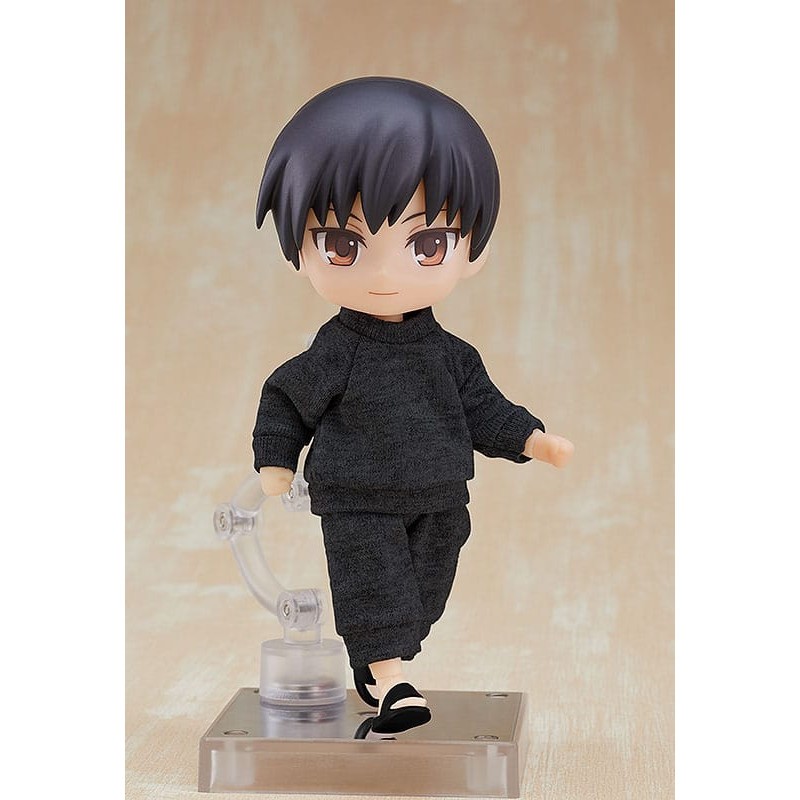GSC17363 Original Character accessoires pours Nendoroid Doll Outfit Set: Sweatshirt and Sweatpants (Black)