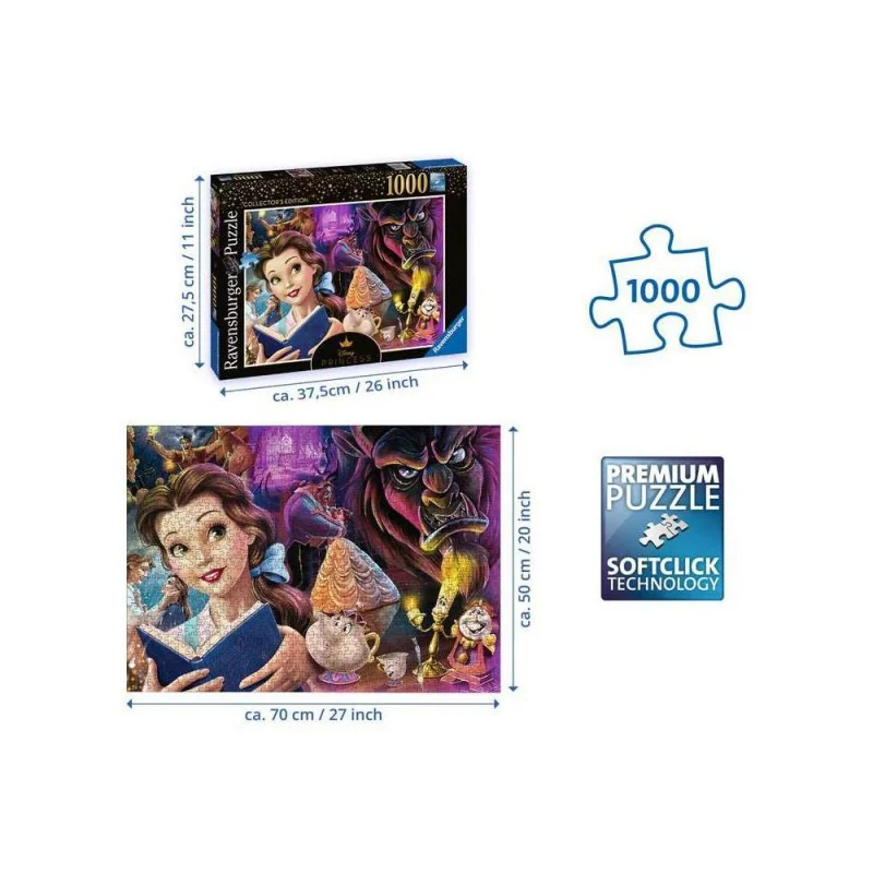 Disney Villainous puzzle Belle, Disney Princess (1000 pièces)