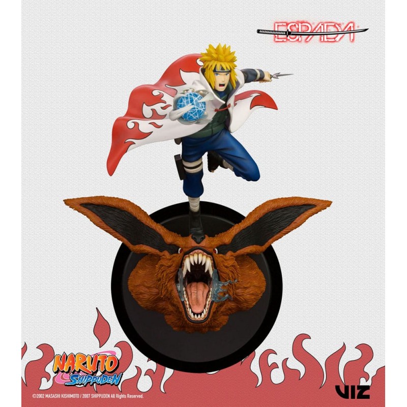 Naruto Shippuden 1/8 Minato Namikaze Vs Nine Tailed Fox 41 cm