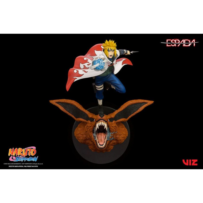 Naruto Shippuden 1/8 Minato Namikaze Vs Nine Tailed Fox 41 cm