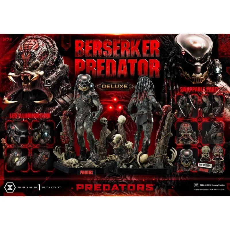 Predators statuette Berserker Predator Deluxe Bonus Version 100 cm