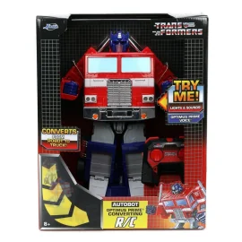 TRANSFORMERS - Optimus Prime Transformable Télécommandée - 30cm