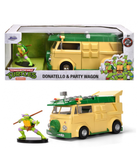 Figurine Jada toys LES TORTUES NINJAS - Donatello & Party Wagon - 1:2