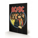 AC/DC - Group - Impression sur bois 40x59cm