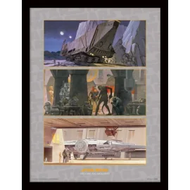 STAR WARS - Collector Print HQ 32X42 - Tatooine and Mos Eisley