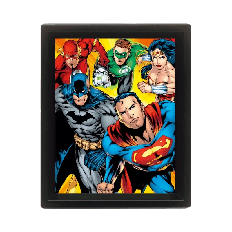 DC COMICS - 3D Lenticular Poster 26X20 - Heroes