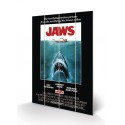 JAWS - One Sheet - Impression sur bois 40x59cm