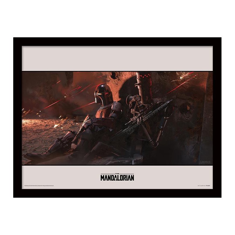 STAR WARS - The Mandalorian : Cover - Impression encadrée 30x40cm