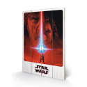 STAR WARS 8 The Last Jedi - Impression sur bois 40x59cm