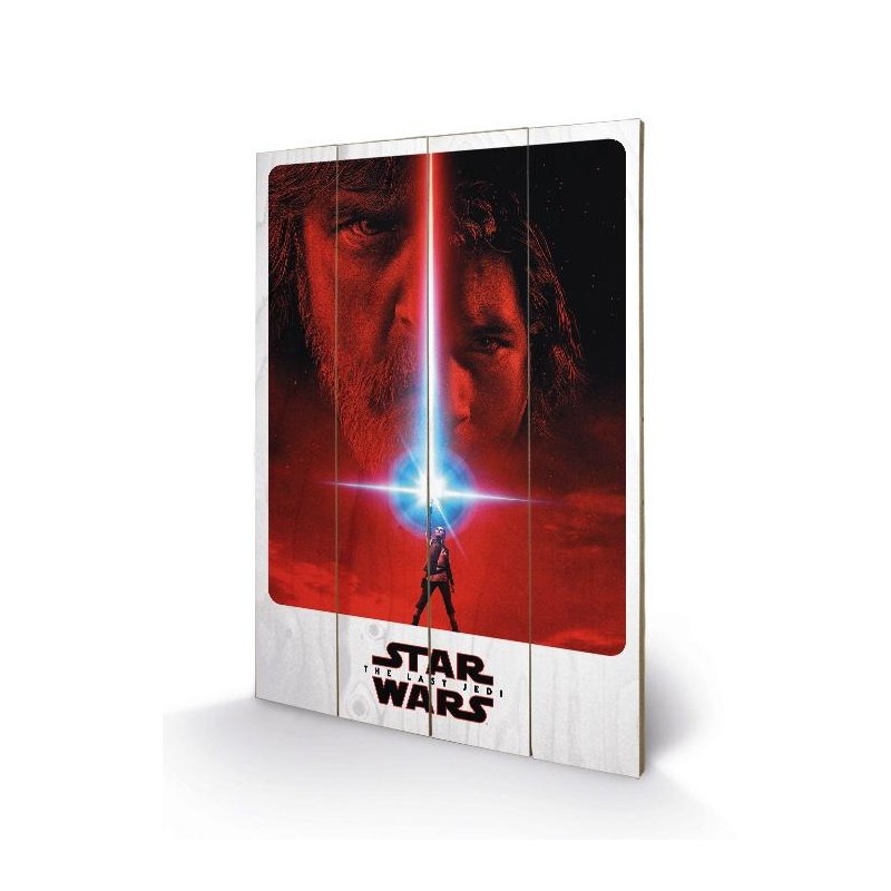 STAR WARS 8 The Last Jedi - Impression sur bois 40x59cm