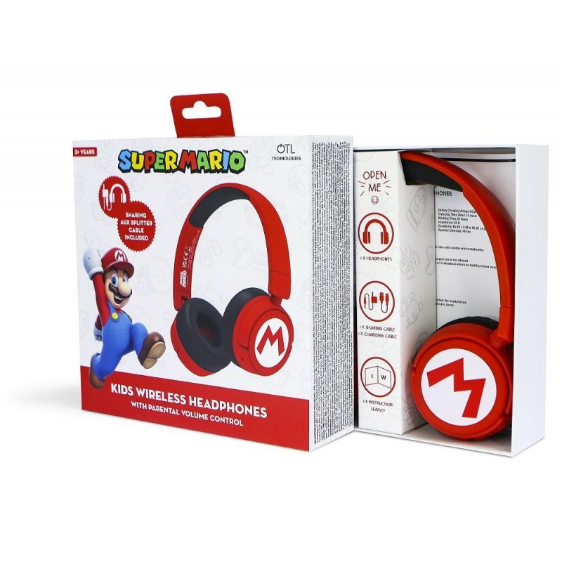 NINENDO - Junior Wireless Headphone - Super Mario Logo