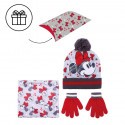 MINNIE - Set Bonnet Pompon + Gants + Tour de Cou - 3Pc Enfant