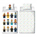 LEGO - Parure de lit 140x200cm + Coussin 60x70cm - '100% Cotton'