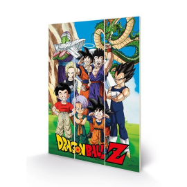 DRAGON BALL Z - Unbreakable Bonds - Impression sur bois 20x29.5