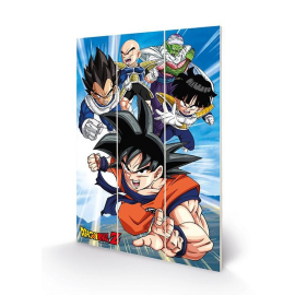 DRAGON BALL Z - Heroes - Impression sur bois 20x29.5