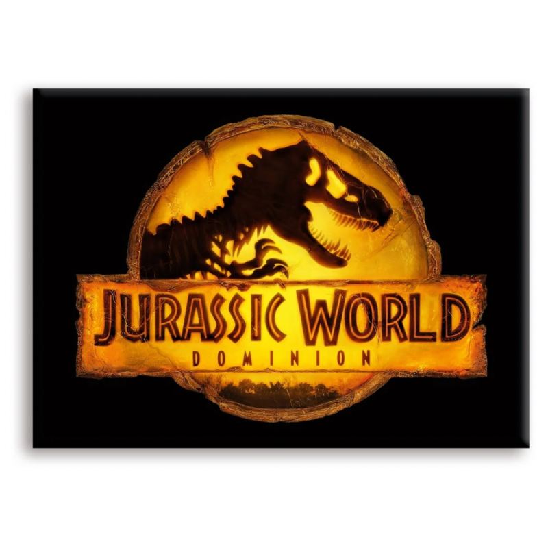 JURASSIC WORLD - Logo - aimant 6.3x8.9cm