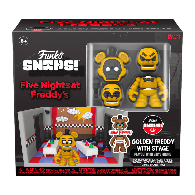 Figurine Funko FNAF - Stage w/ Freddy (GD) - Snap Playset Funko