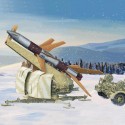 Maquette plastique d’un lance missiles Allemand Rheintochter I 1:35