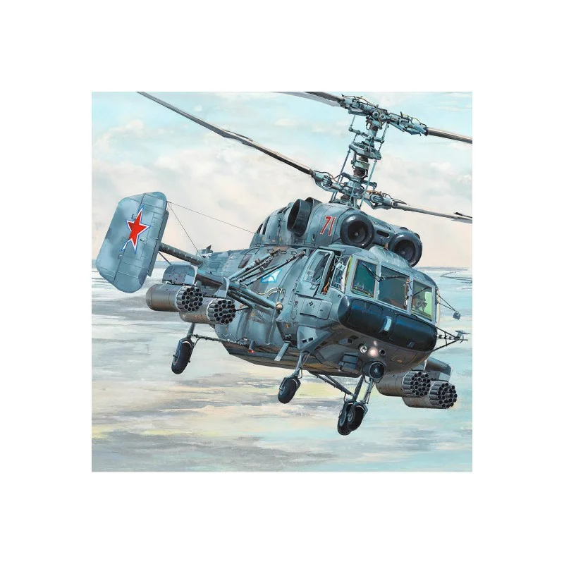 Maquette d’hélicoptère en plastique Russe Kamov Ka-29 Helix-B 1:35