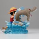 ONE PIECE - Luffy VS Local Sea Monster - WORLD COLLECTABLE FIGURE LOG STORIES