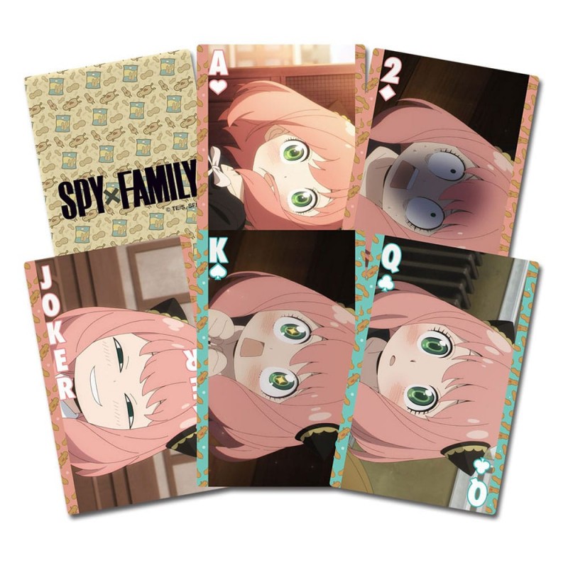 Spy x Family jeu de cartes à jouer Anya Facial Expressions