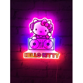 Hello Kitty Lampe murale LED Turntables 30 cm