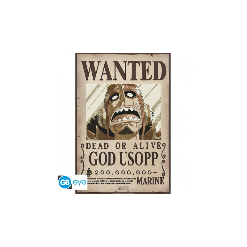 ABYstyle Poster One Piece Wanted God Usopp au meilleur prix sur