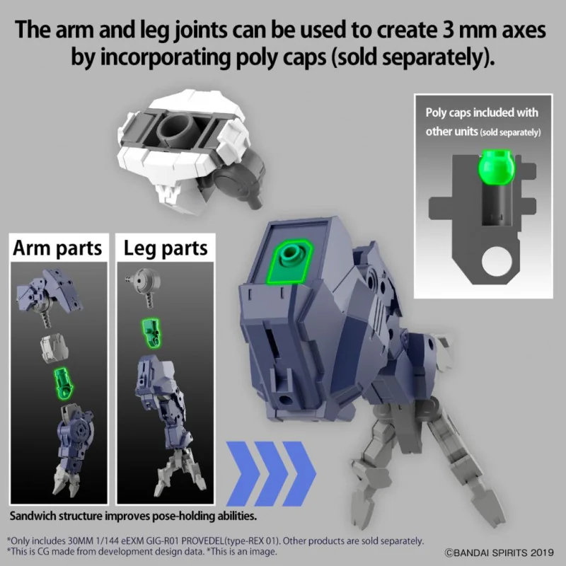 30MM - 1/144 eEXM GIG-R01 PROVEDEL (Type-REX 01) - Model Kit